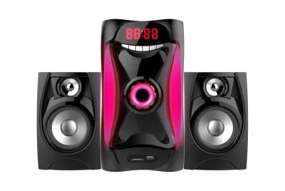 2.1 Alto-falante Bluetooth estéreo multimídia USB MP3 Karaokê Home Theater